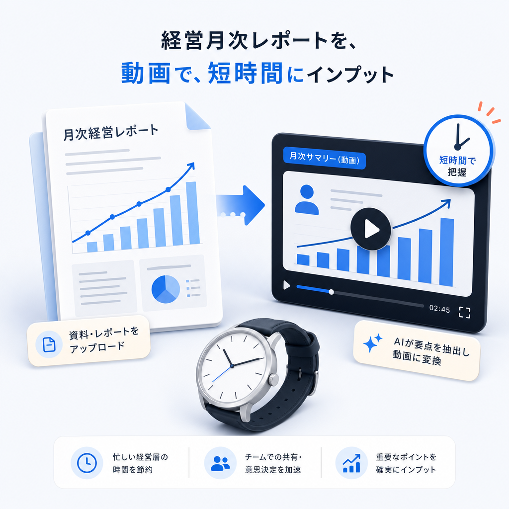 経営報告用途のイラスト