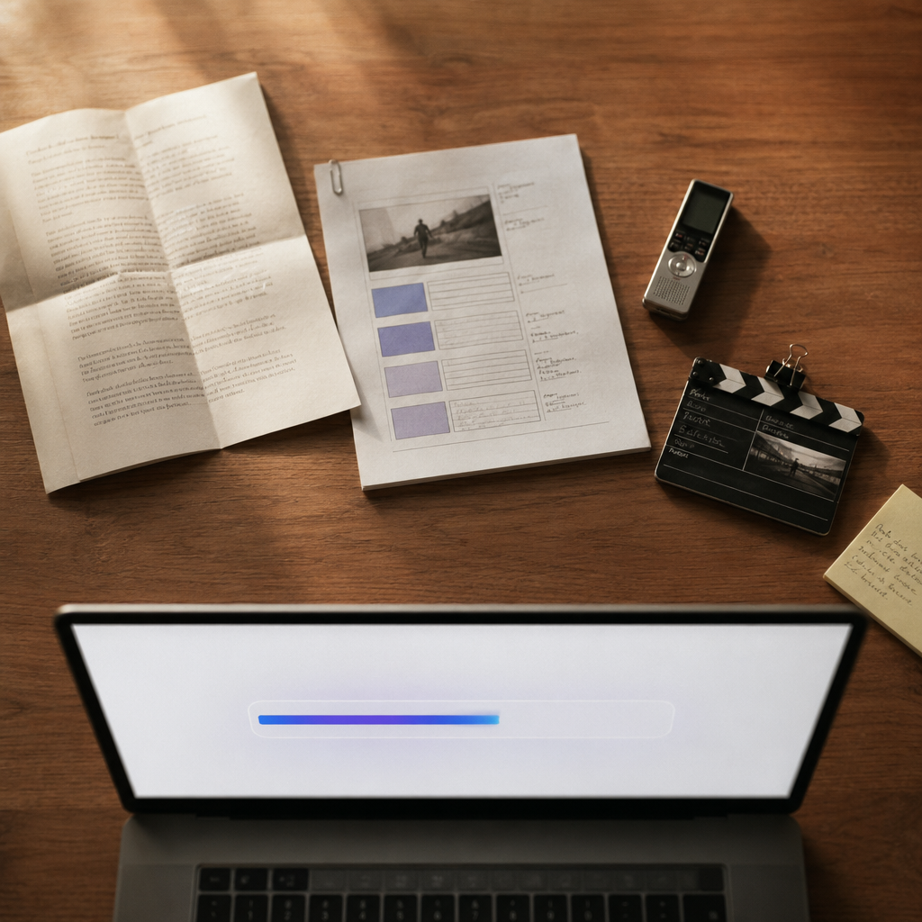 多様な素材を投げ込むイラスト